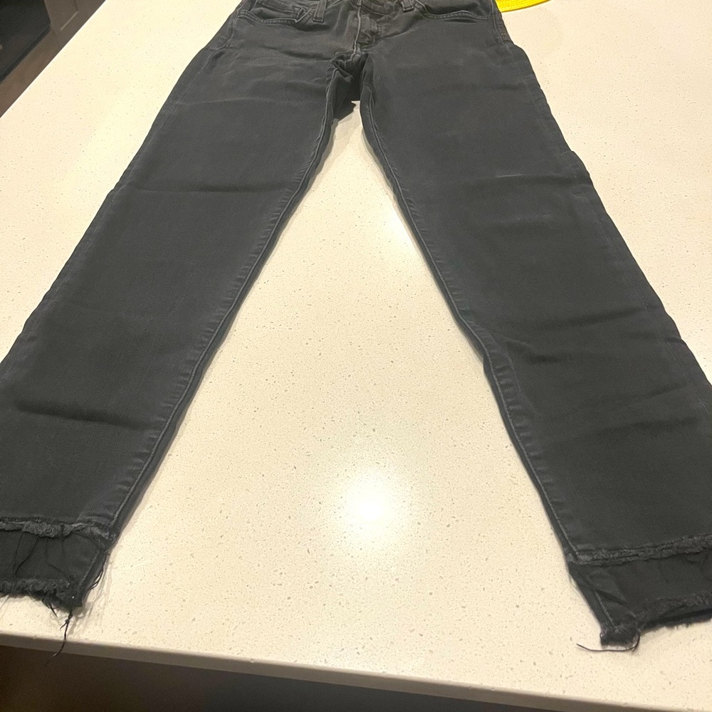 Flying Monkey Men's Dark Gray Straight Jeans